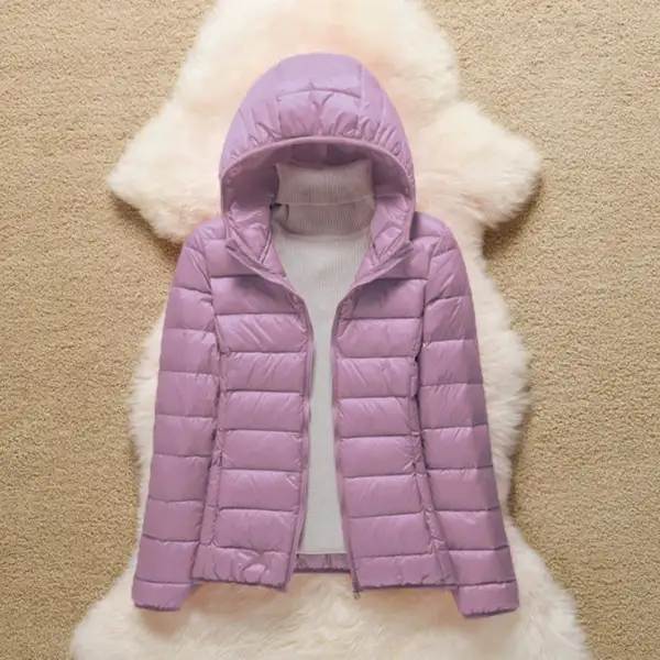 Metta Padded Mid-Season Jacket | Lilac