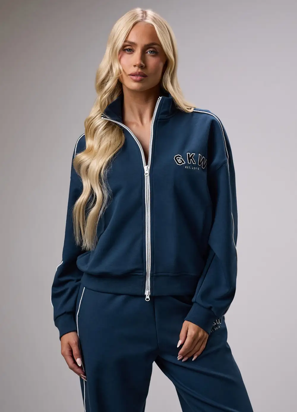 GKW Sports Luxe Track Jacket - Rich Blue