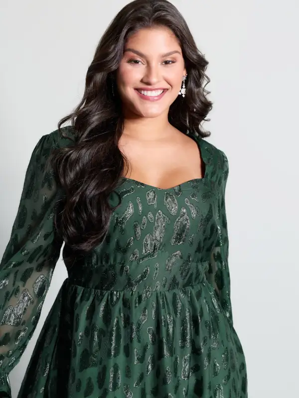 Textured Shirred Backless Tie Midi Dress