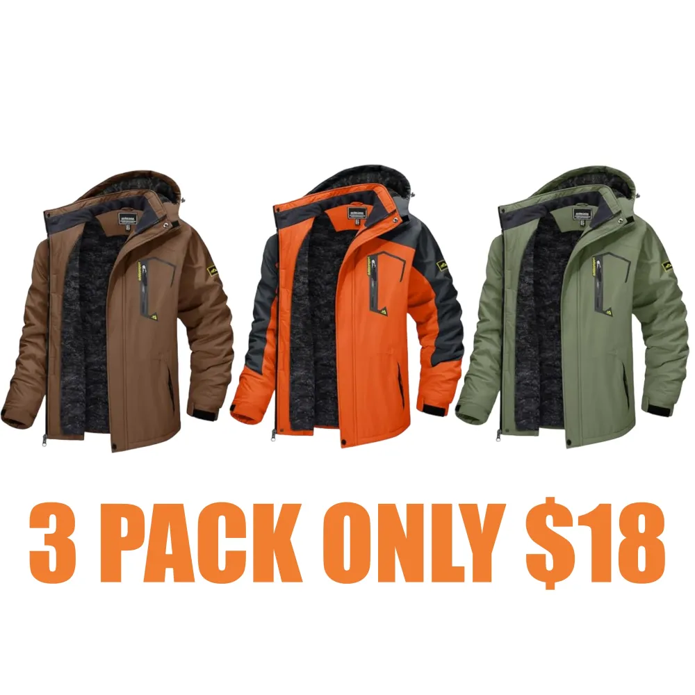 Men's Winter Skiing Jackets Water Resistant Fleece Coats