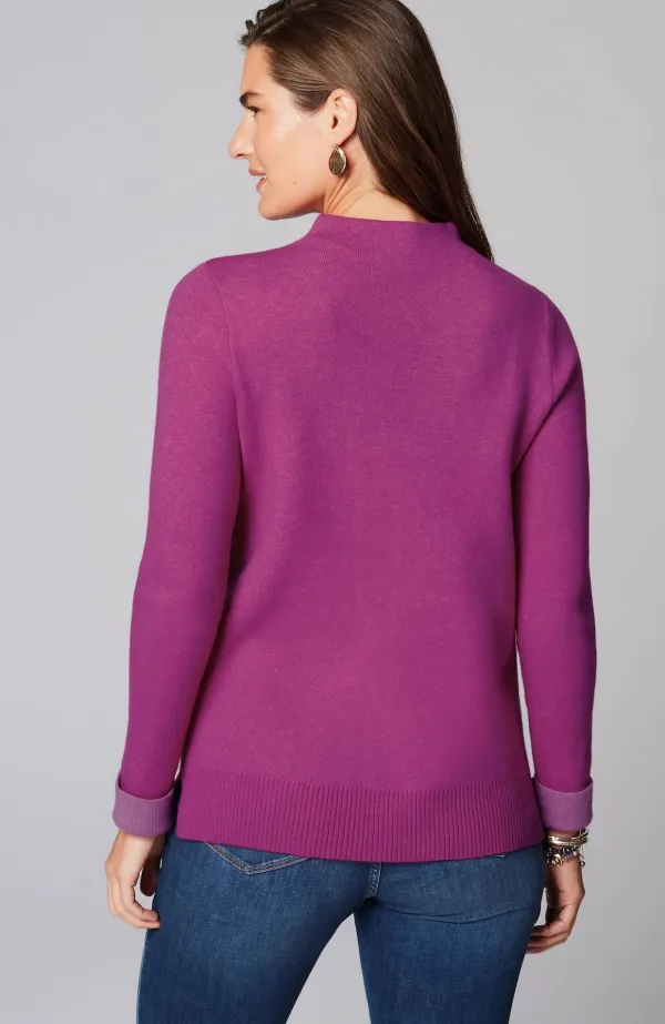 Majestic Funnel-Neck Sweater