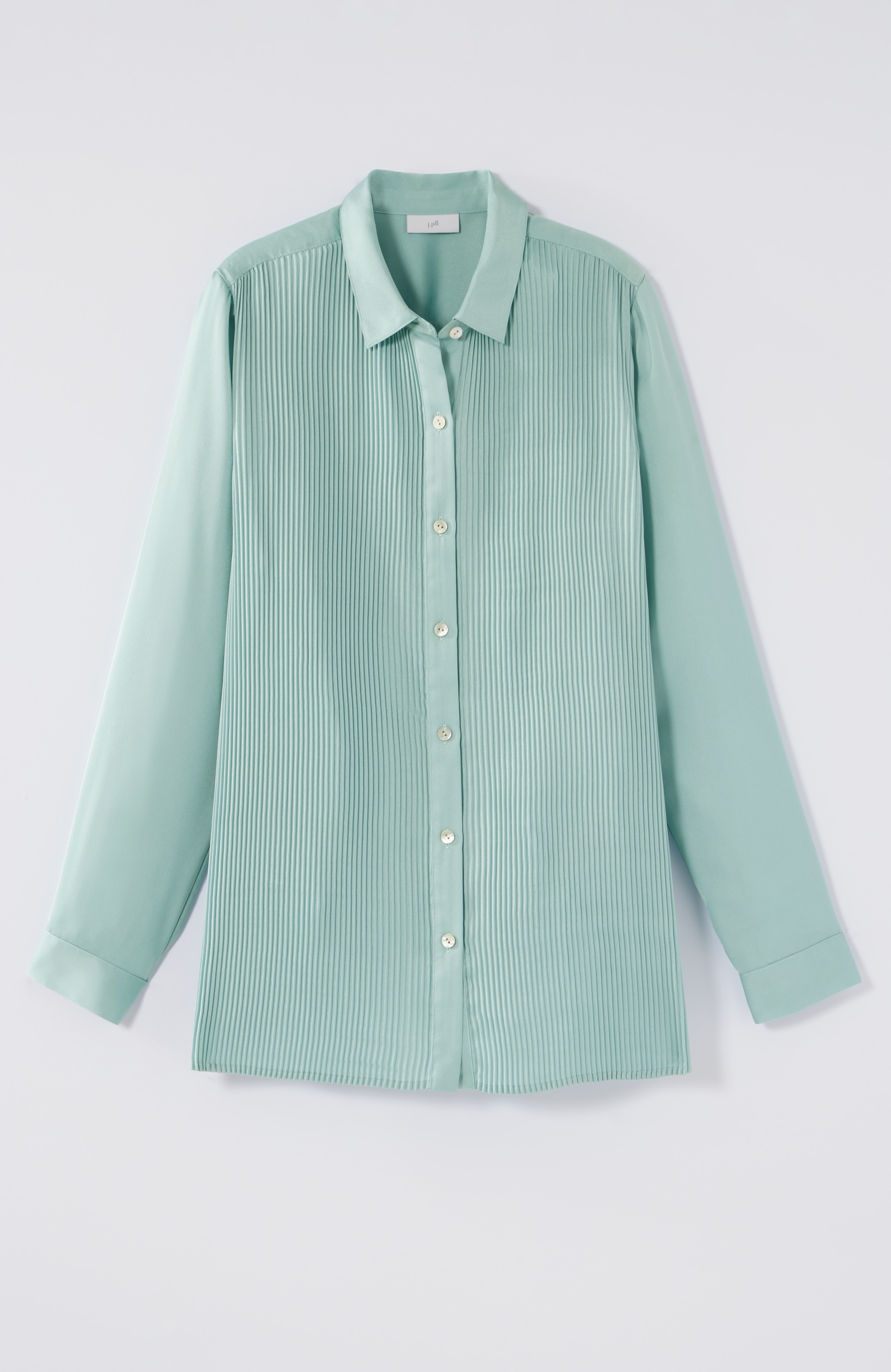 Pleated Satin Shirt