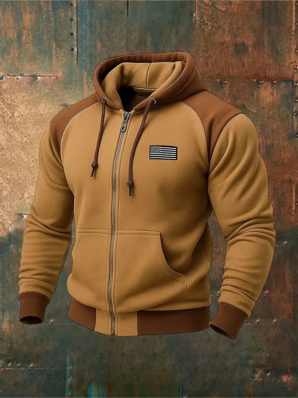 Men's Retro National Flag Print Sweatshirt