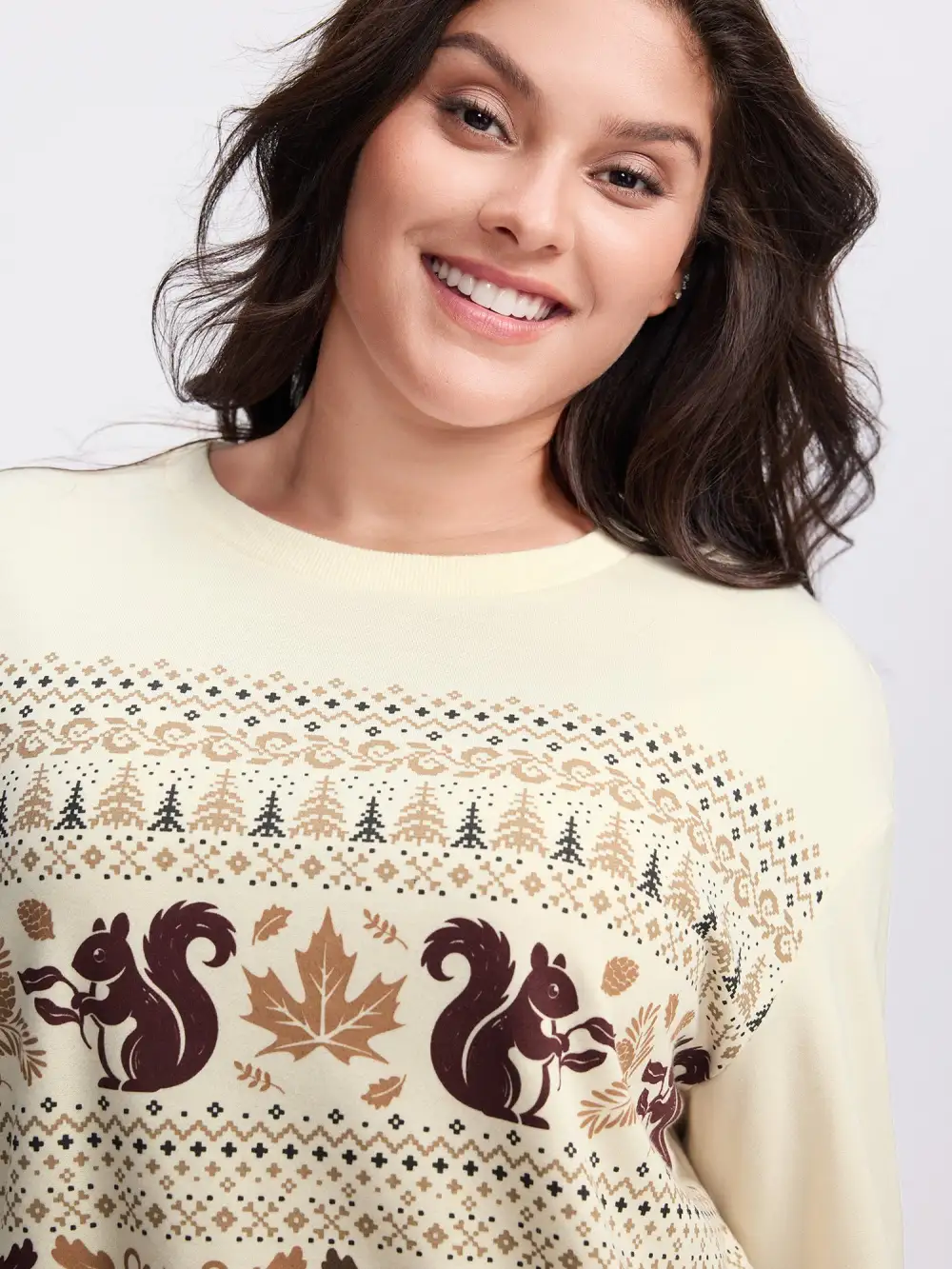 Fall Vibes Ribbed Stretchy Hem Sweatshirt