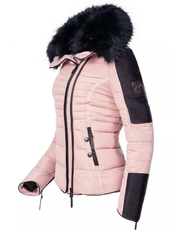Ladies hooded warm winter jacket