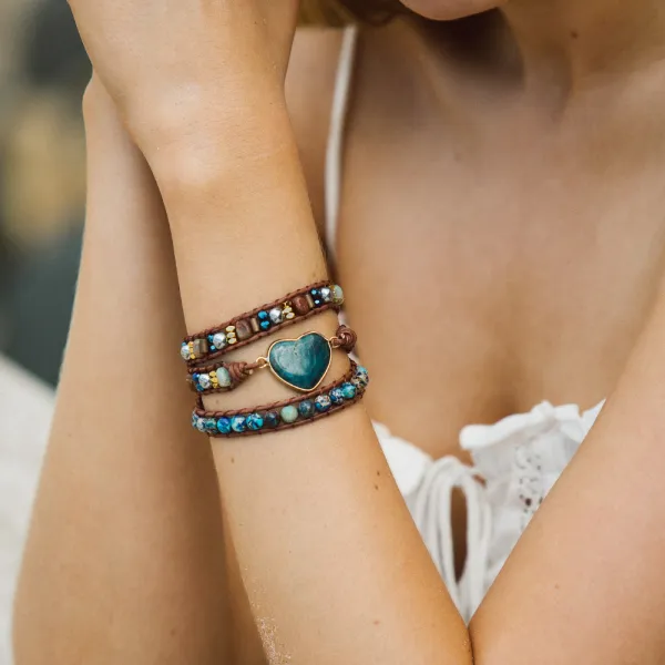 Blue Apatite Protection Bracelet