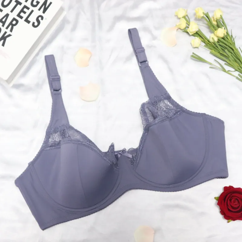 2023 New Plus Size Big Boobs  Non Padded Lace Bra