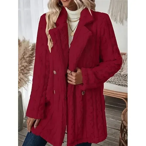 Women's Fleece Jacket Casual Jacket Hoodie Jacket Comfortable Breathable Zipper Pocket Casual Solid Color Vacation Street Casual Daily Wear Zipper Regular Hooded Regular Fit Long Sleeve Outerwear