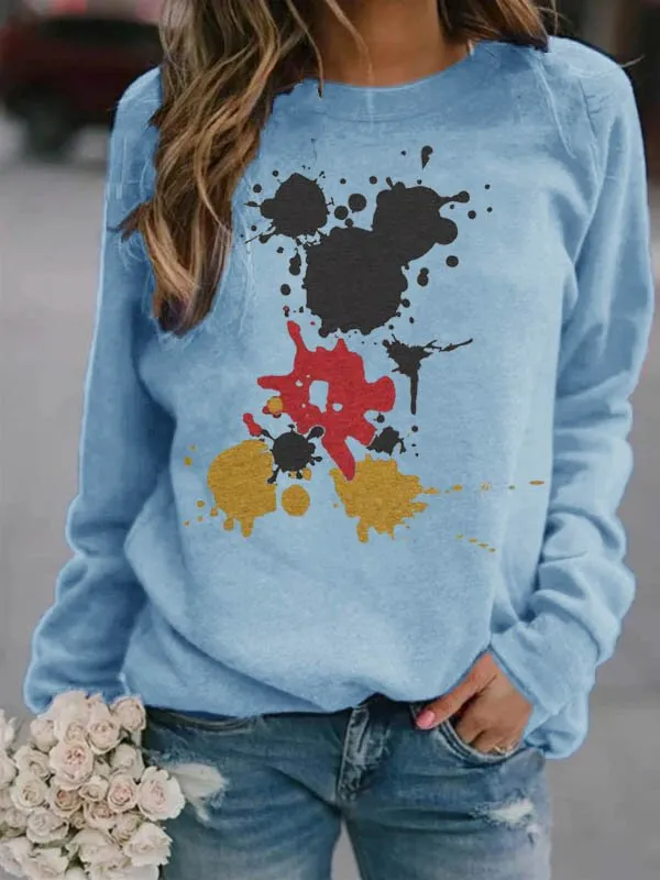 Crew Neck printing Sweatshirt