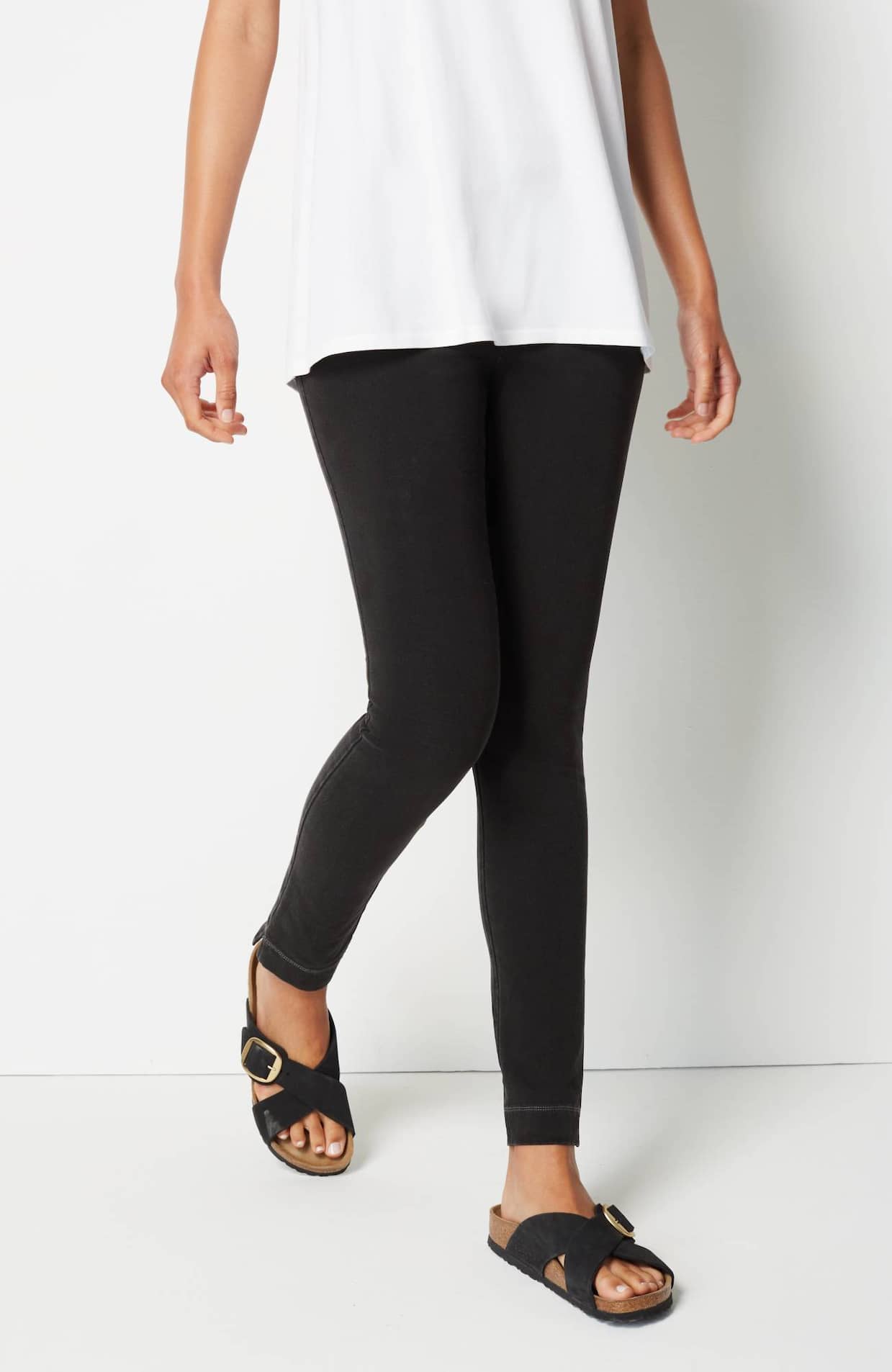 pure jill side-slit jeggings