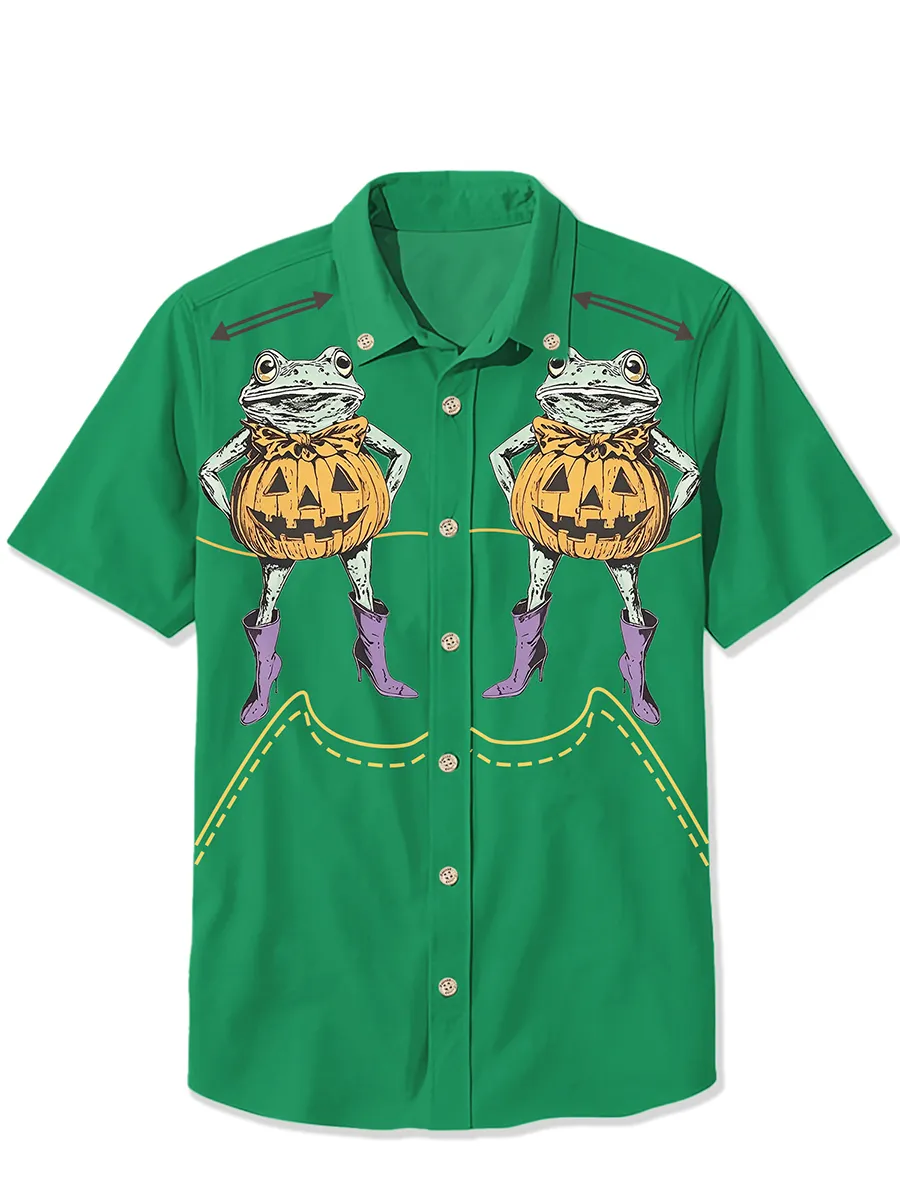 Froggy Dressed In A Pumpkin Costume  Shirt