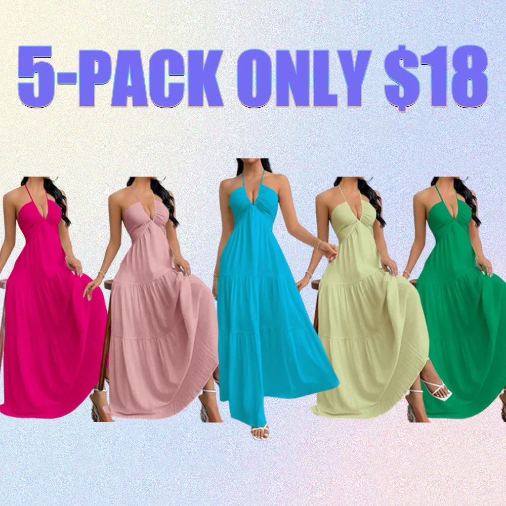 Women's Sleeveless A-Line Summer Dress-Casual Beach & Party Wear