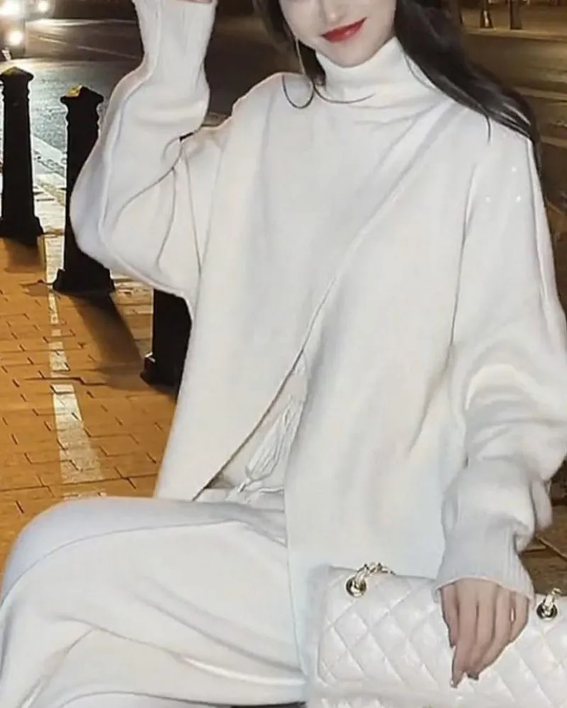 Autumn and winter fashion and leisure two-piece