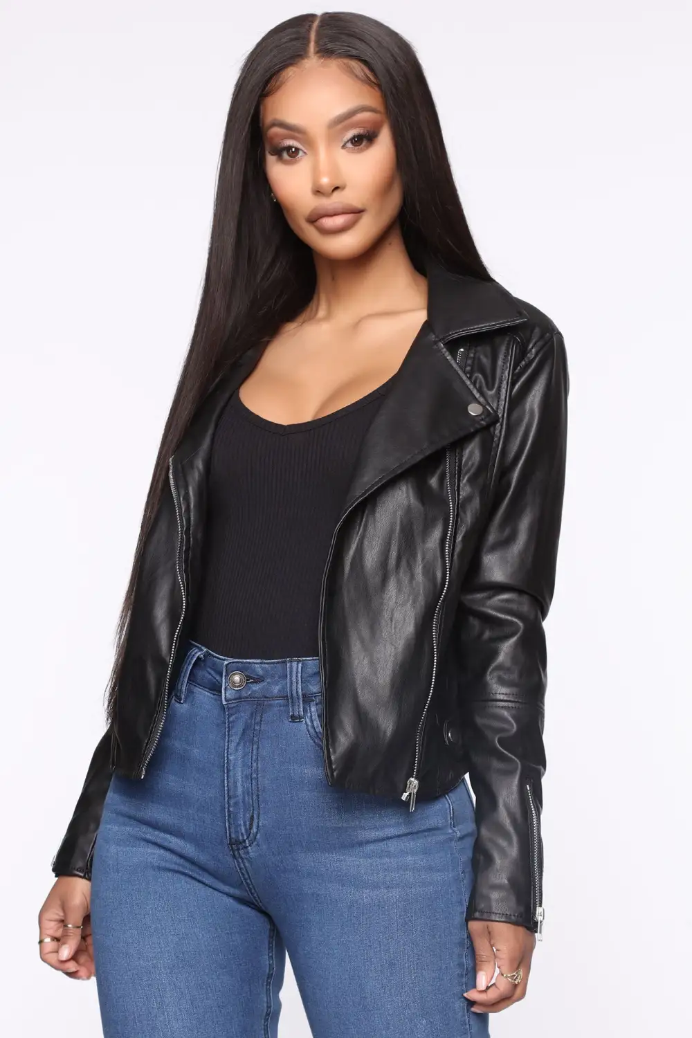 Never Average Moto Jacket - Black