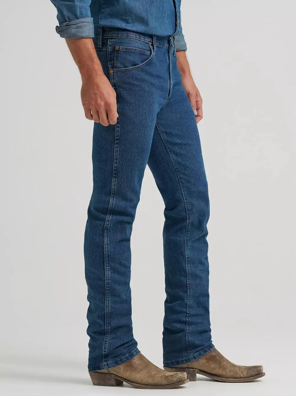 PREMIUM PERFORMANCE COWBOY CUT ADVANCED COMFORT WICKING SLIM FIT JEAN IN MIDNIGHT RINSE