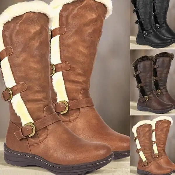 Women's Casual Comfortable Warm Plush Snow Boots 46045602S