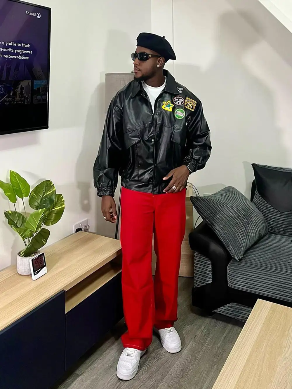 Solid Color Casual Jeans -1224