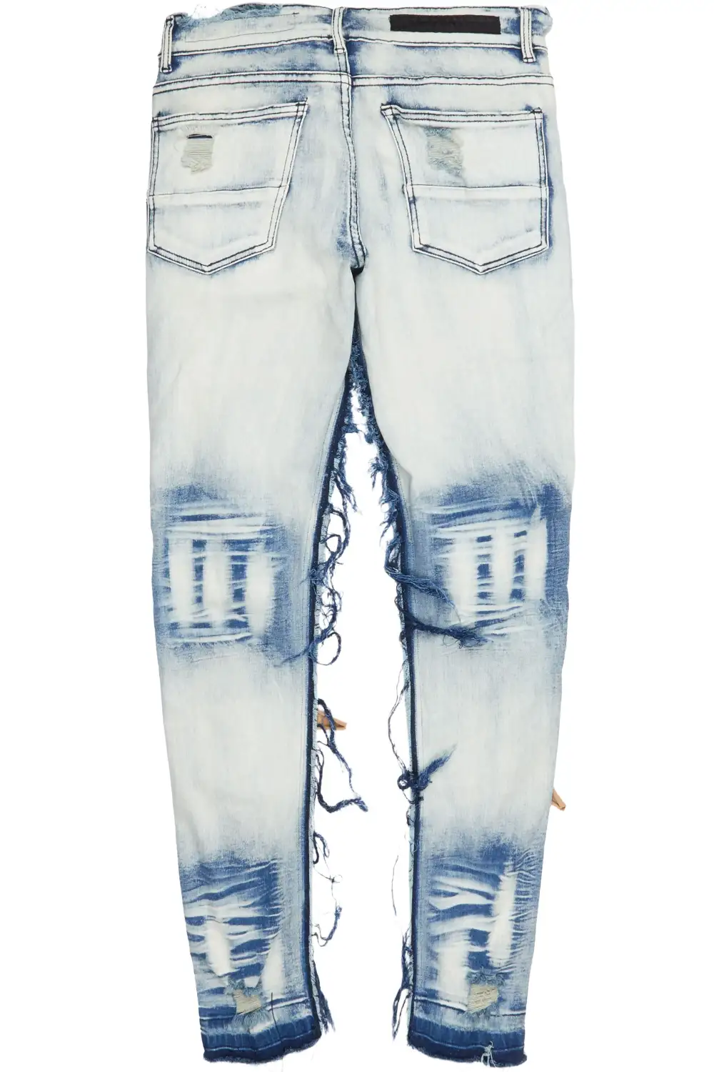 Dontae Blue Patchwork Jean