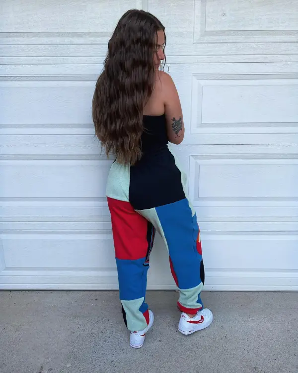 Navy sweatpants how perfect and cozy piece for your Halloween day