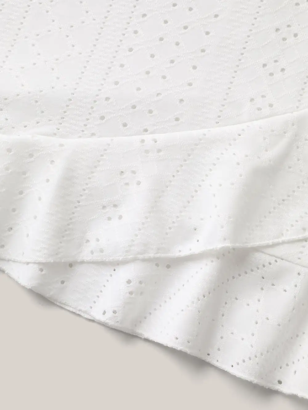 Textured Knit Overlap Hem Tank Top