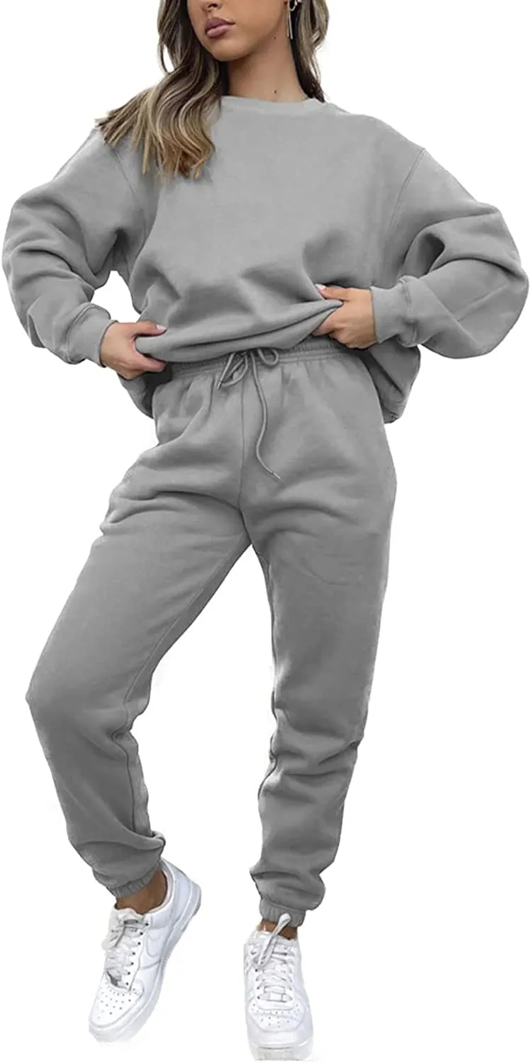 Sweatsuits for Women Set 2 Piece Jogging Suit Long Sleeve Pullover Sweatshirts Sweatpants Tracksuit Casual Outfits
