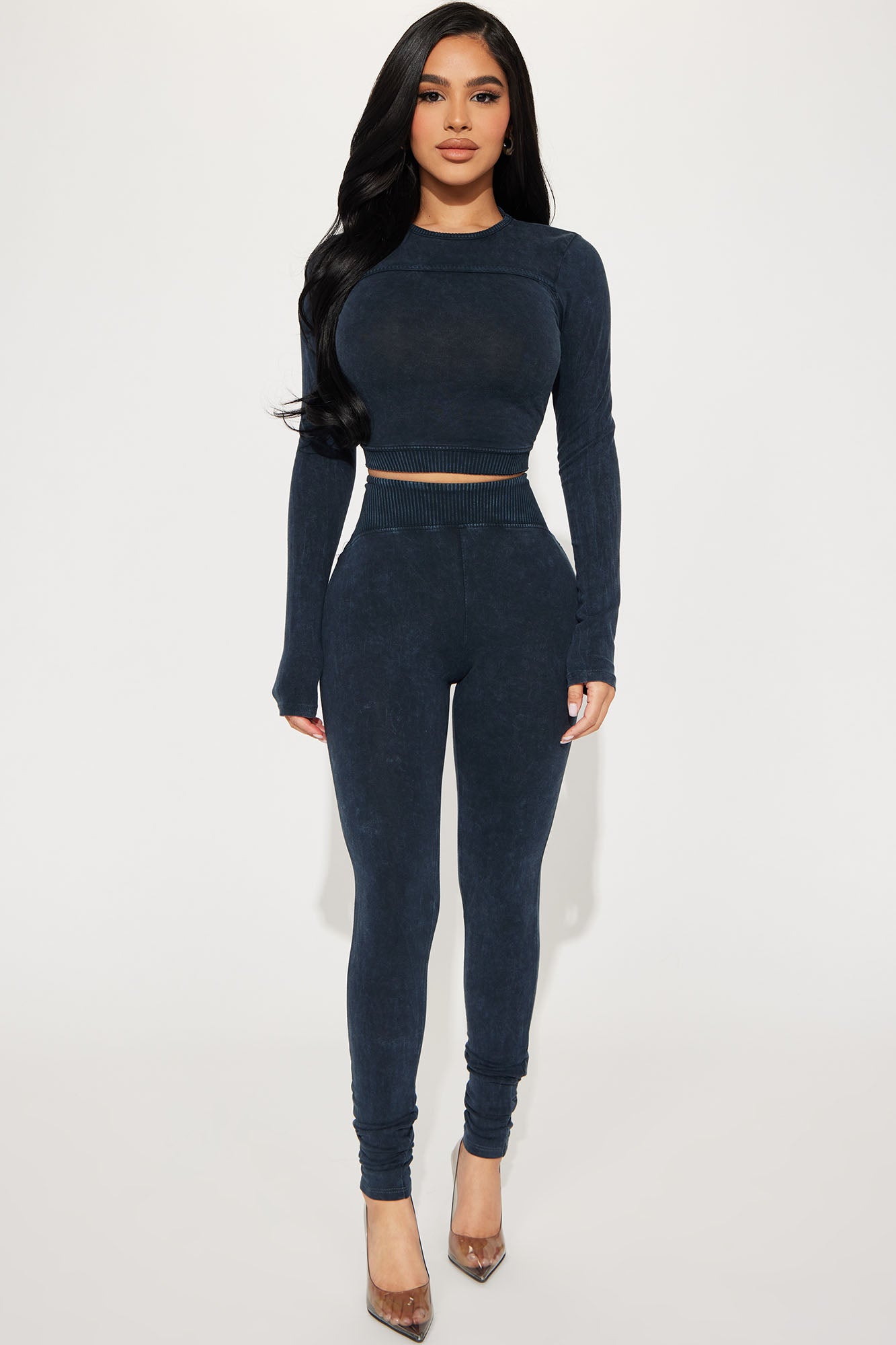 Always Invited Legging Set  - Navy