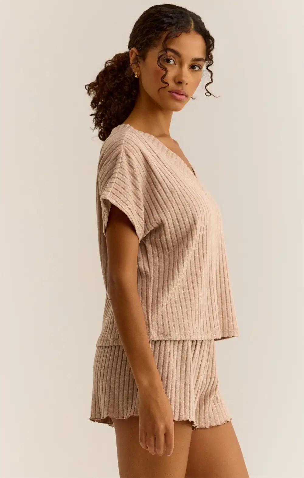 Dawn Smocked Rib Short