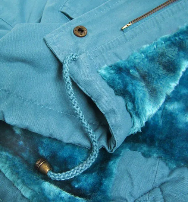 WOMEN'S WINTER PARKA BLUE