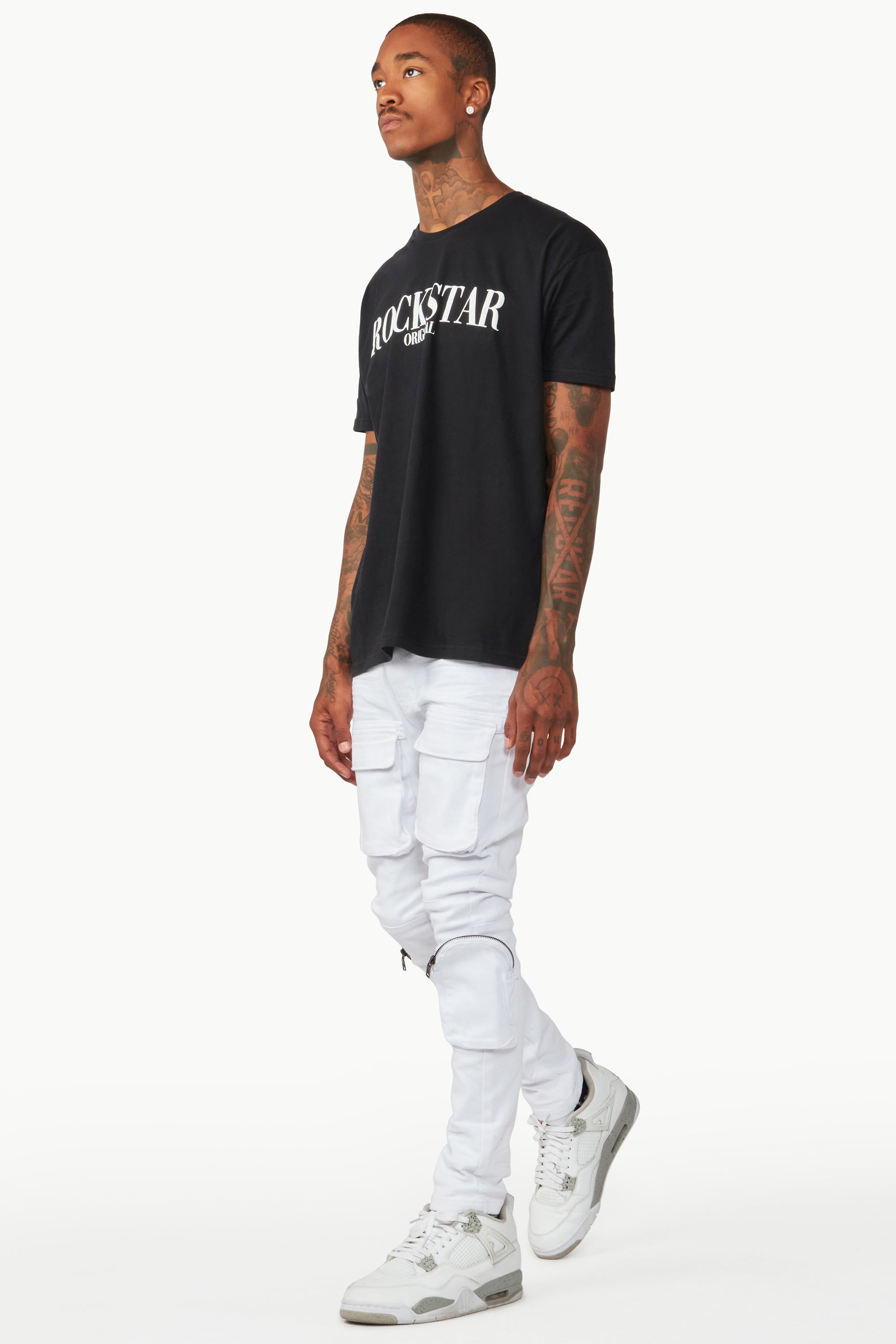 Andre White Cargo Jean
