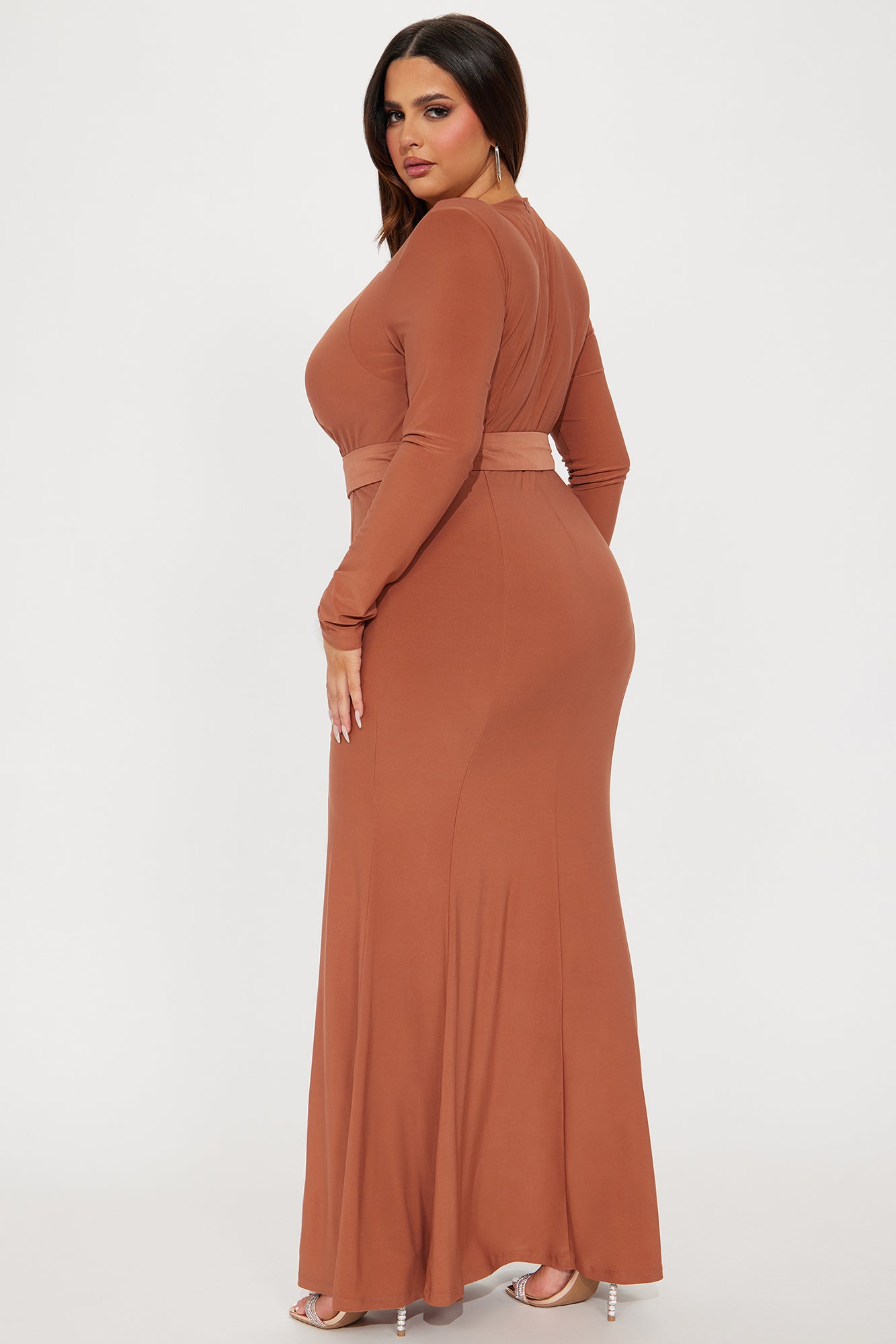 Emory Belted Maxi Dress - Camel