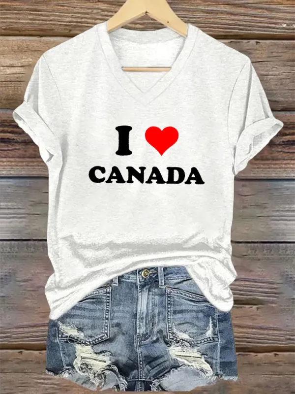 Women'S I Love Canada T-Shirt
