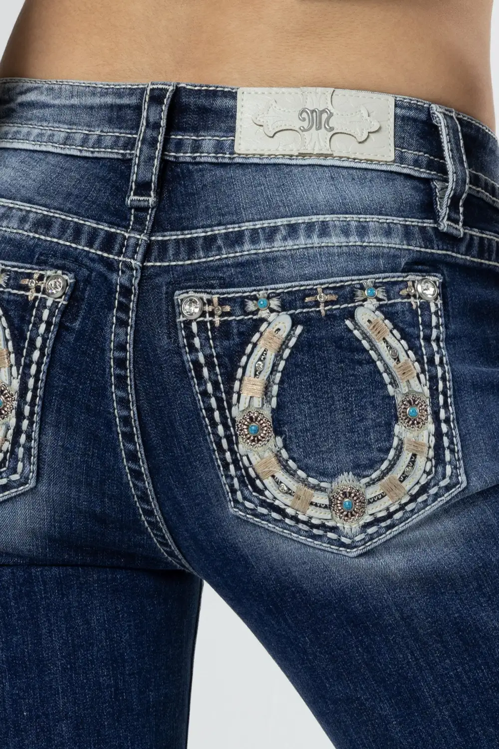 Shining Horseshoe Bootcut Jeans