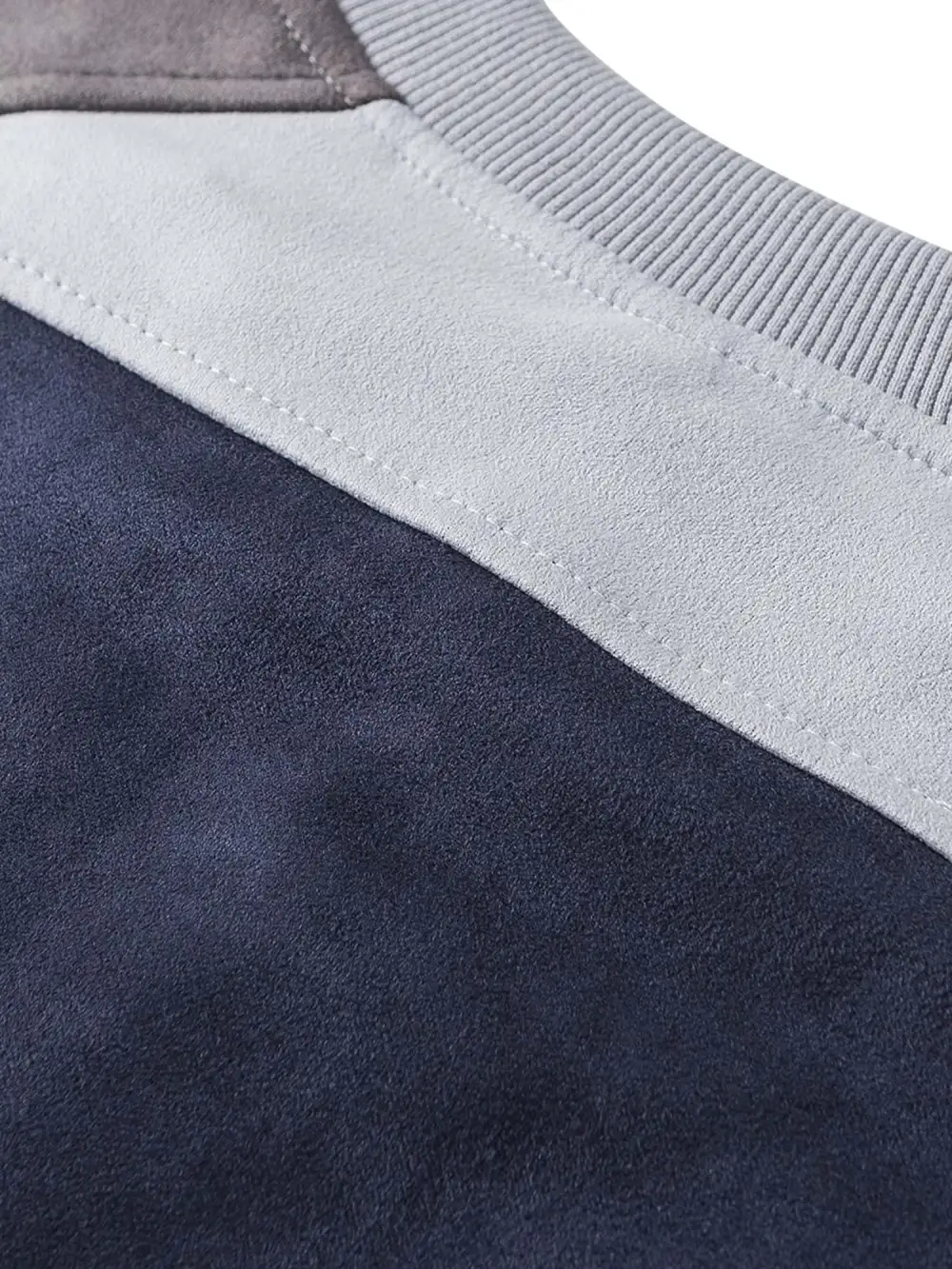 American Retro Patchwork Long-sleeved T-shirt