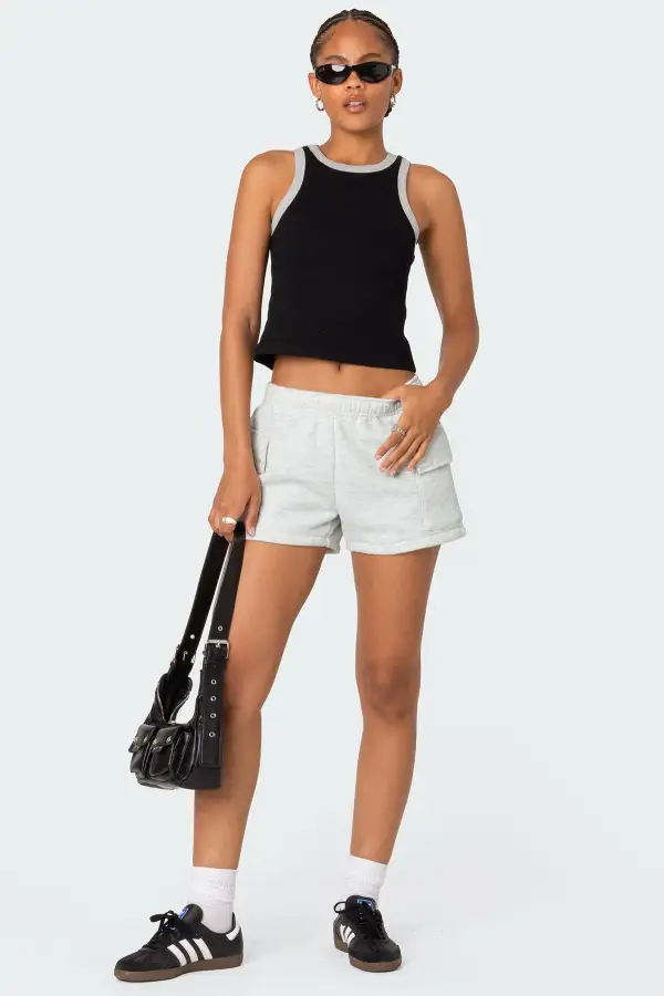 Wes Contrast Ribbed Tank Top
