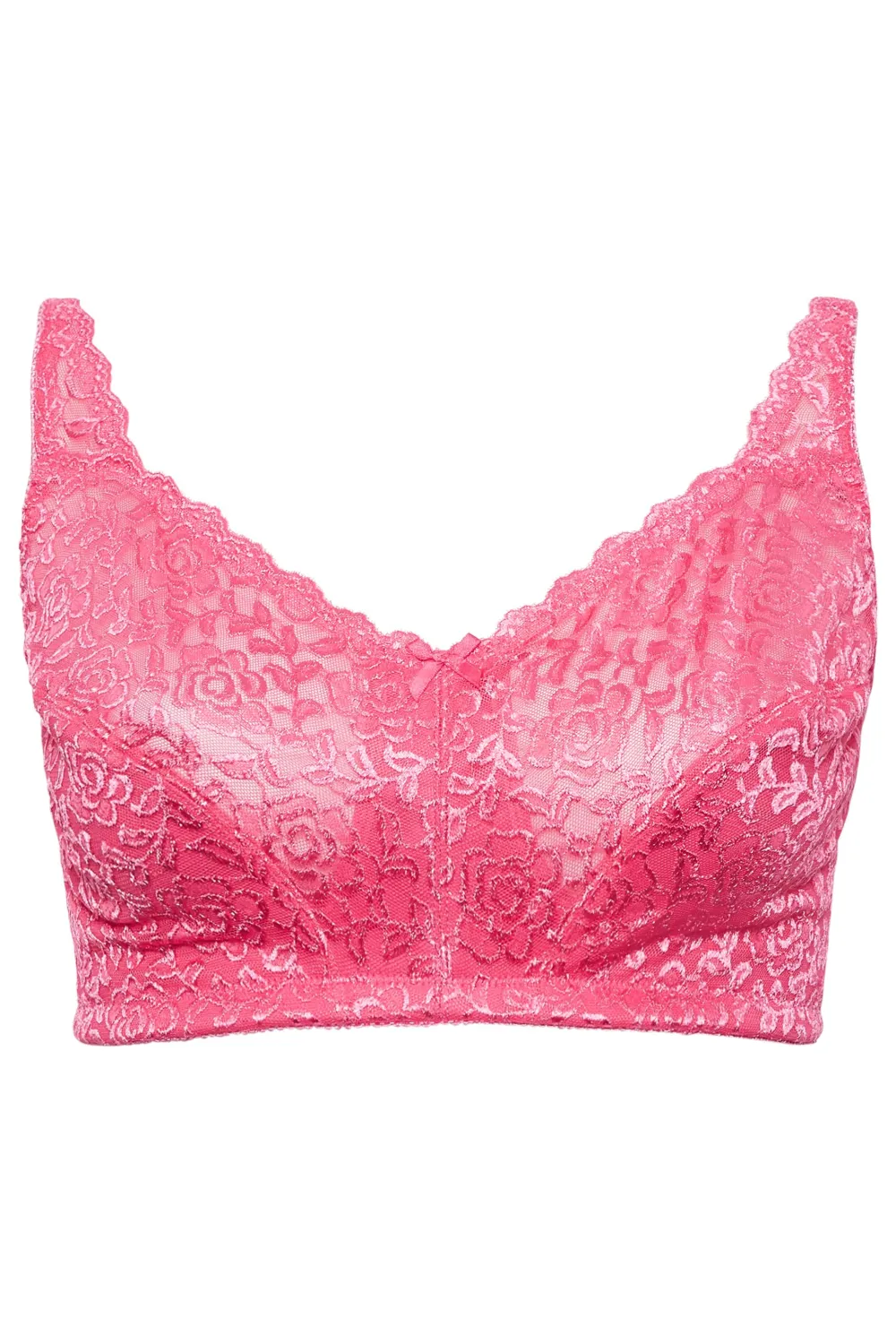 YOURS Curve Green Hi Shine Lace Non-Padded Non-Wired Full Cup Bra