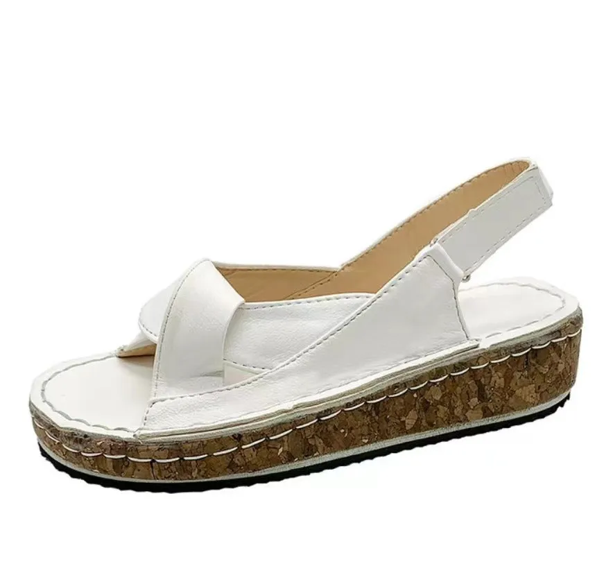 Women's Buckle Flat Heel Sandals