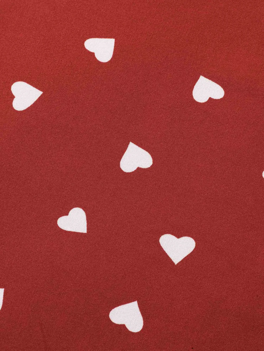 Ruffled Overlap Sleeve Heart Pattern Blouse