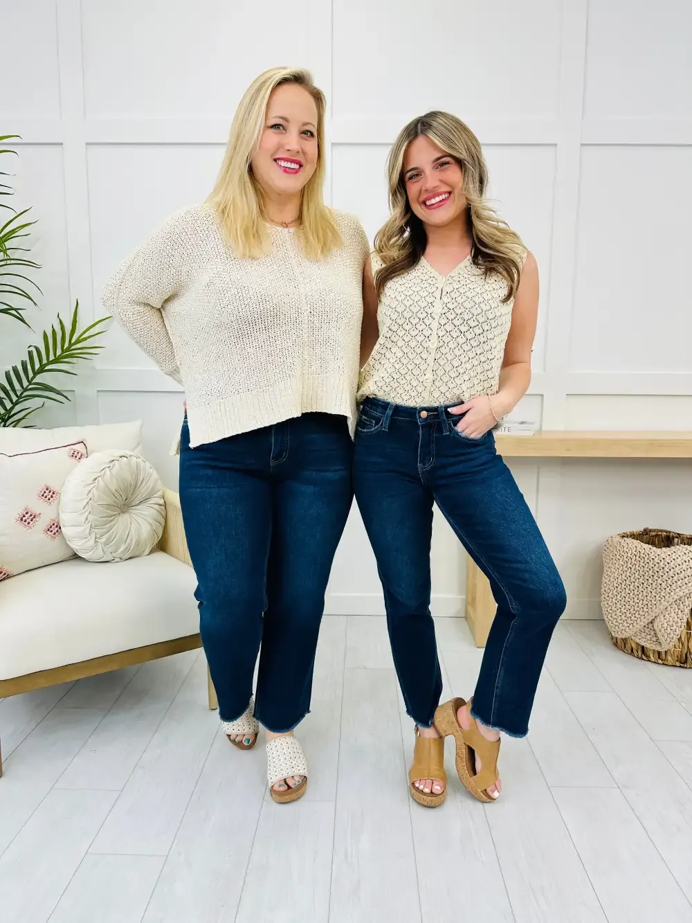 Lovervet Stay in Line Straight Leg Ankle Jeans