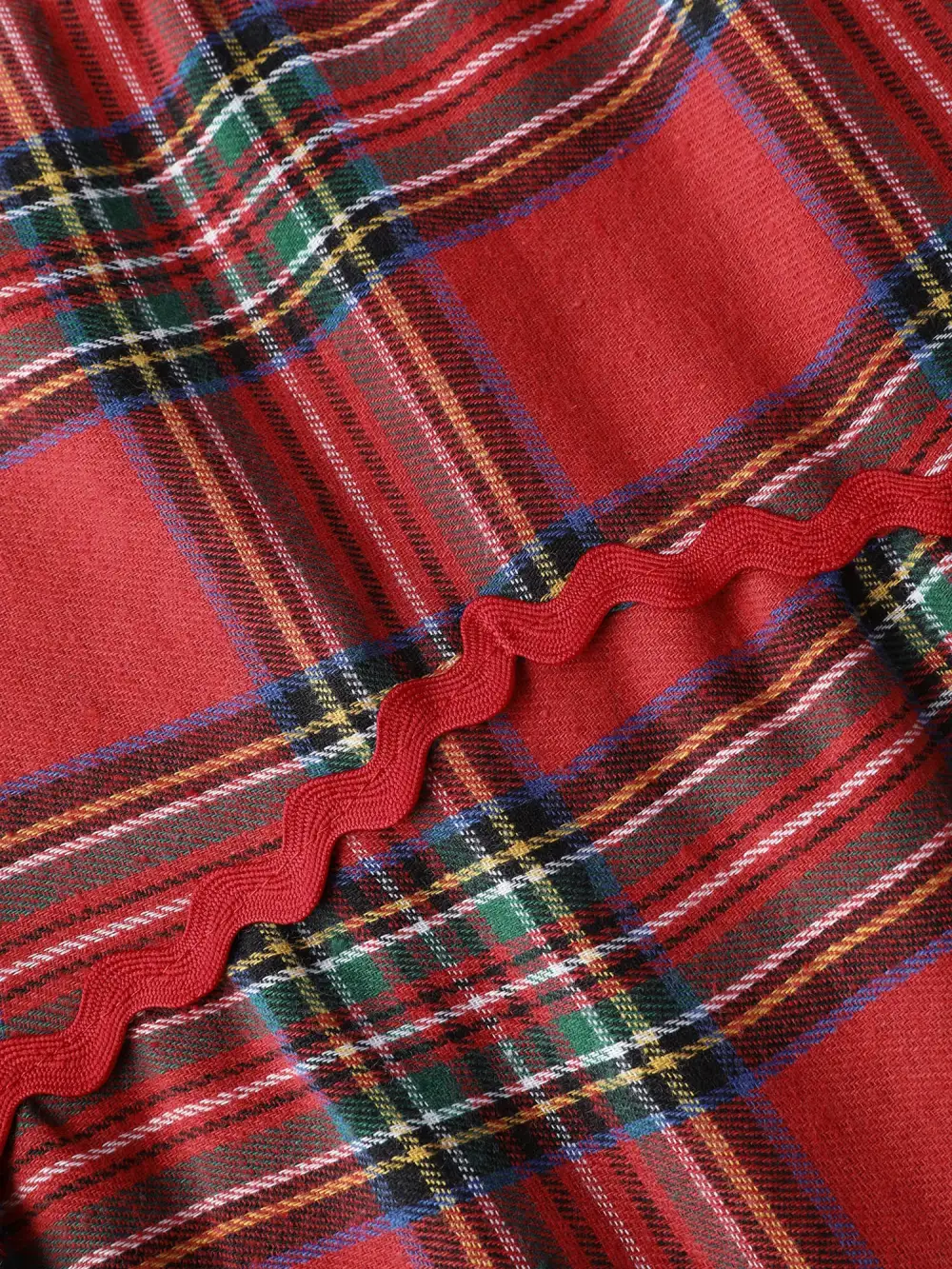 Sweet Holidays Ribbon Tiered Knee Dress