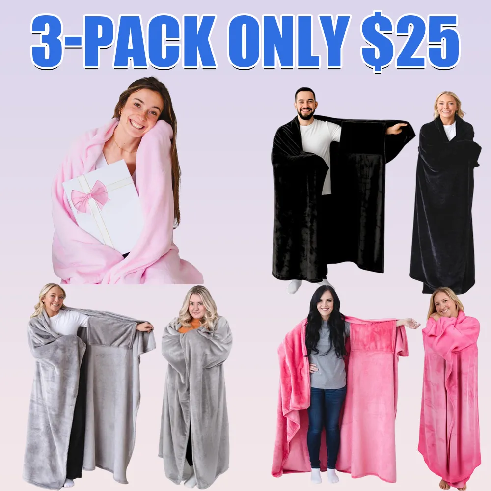 Wearable Blanket for Women, Adults & Teens – Cozy Sleeved Soft Blanket