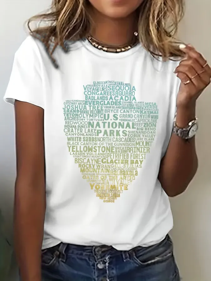 T-Shirt Women Women'S Protect National Parks T-Shirt Art Print