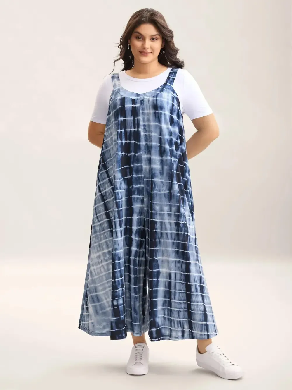 Supersoft Tie-Dye Backless Jumpsuit