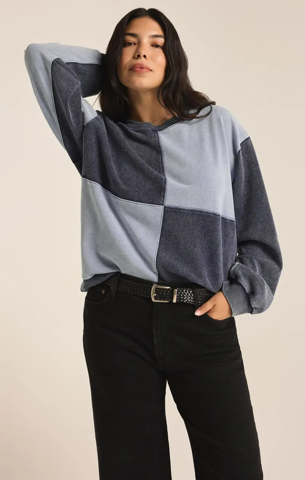 Fair & Square Denim Sweatshirt