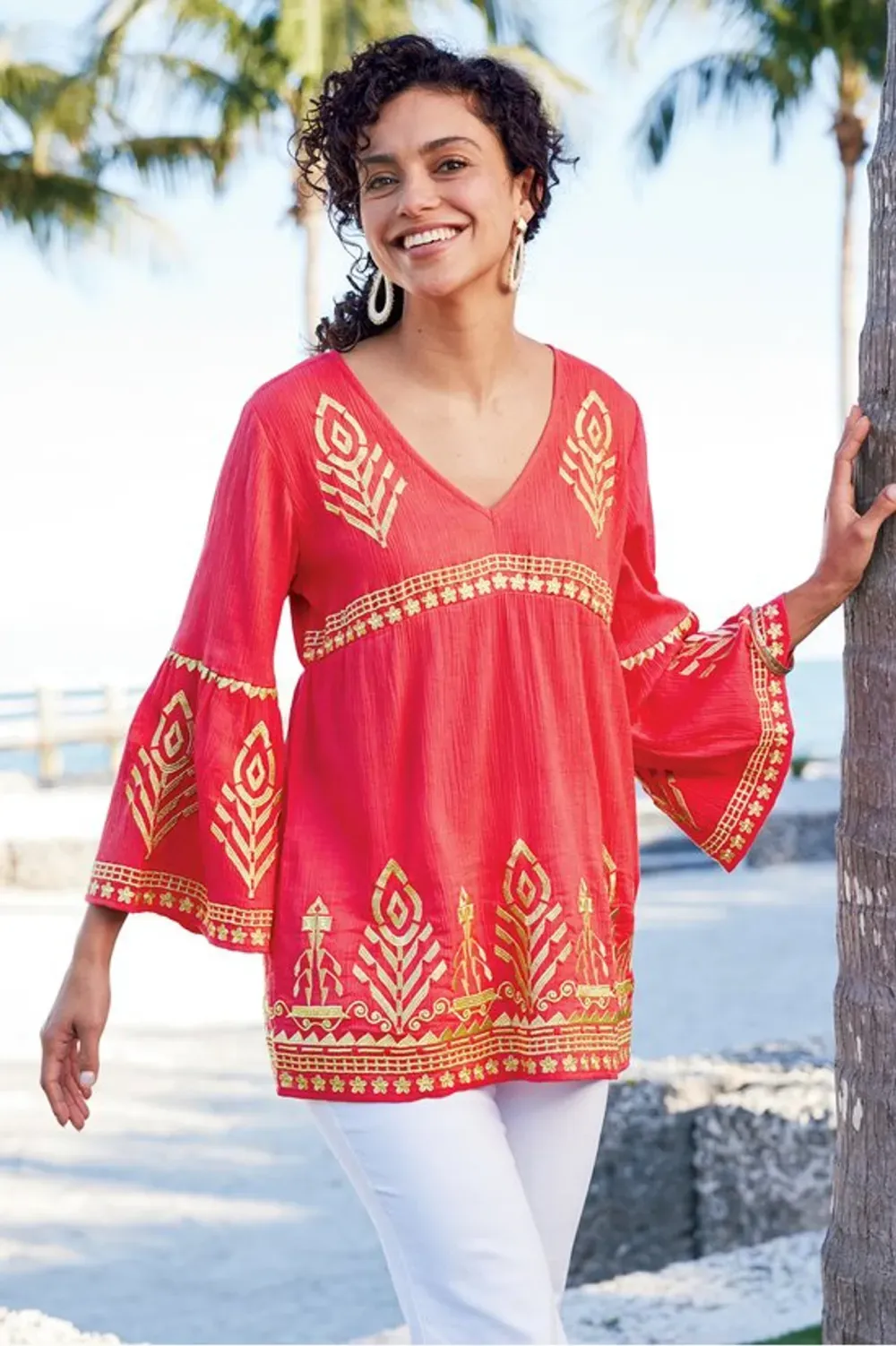 Zaneta Gauze Tunic