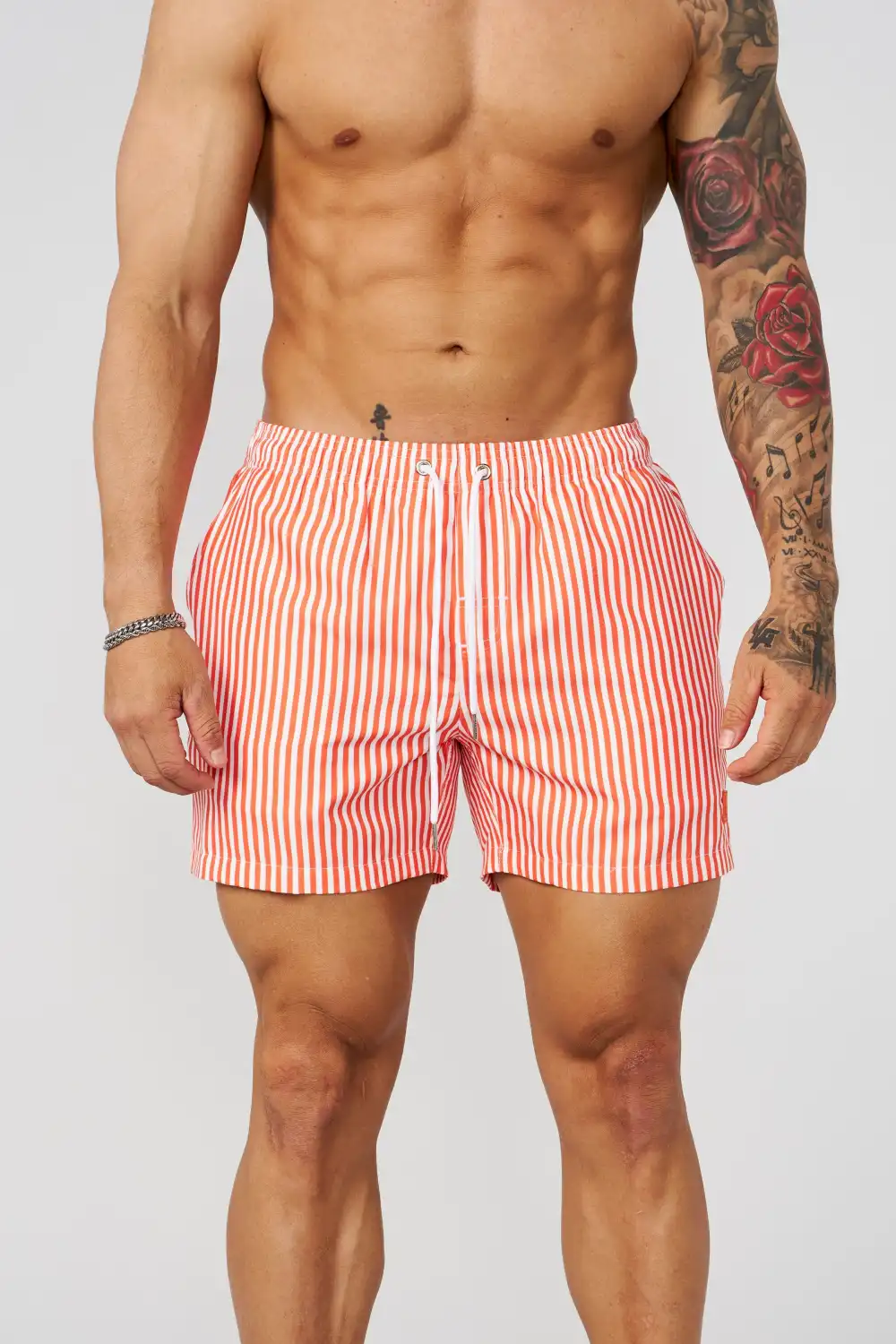 1056 - Striped Swim Shorts