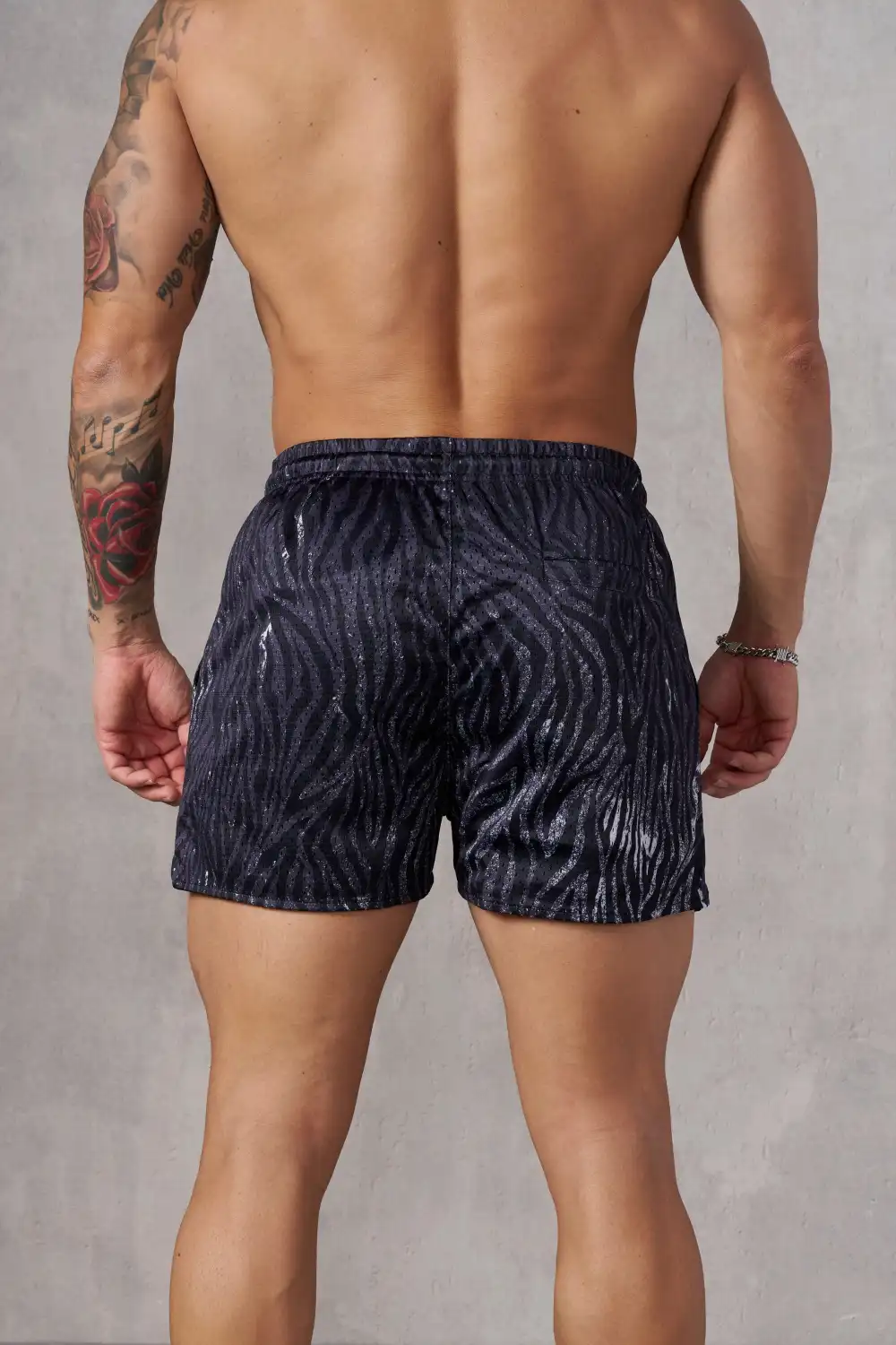 1128 - Animal Mesh Reversible Shorts