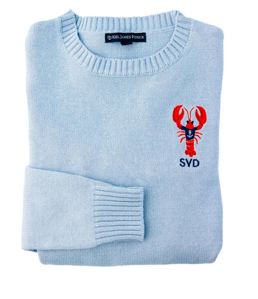 Nautical Lobster Monogram Sweater- Women's