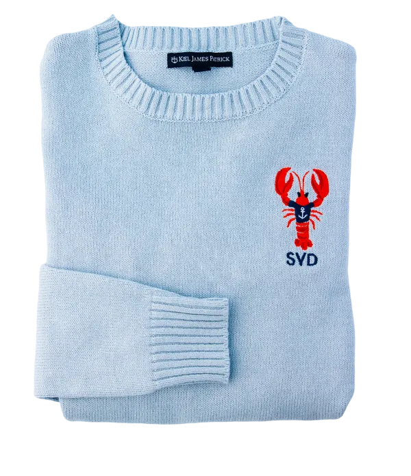 Nautical Lobster Monogram Sweater- Women's