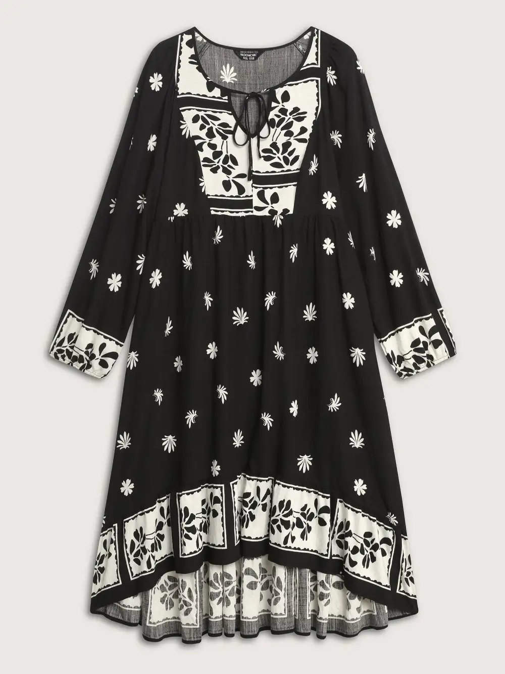 Floral Print Pockets A-Line Flowy Midi Dress