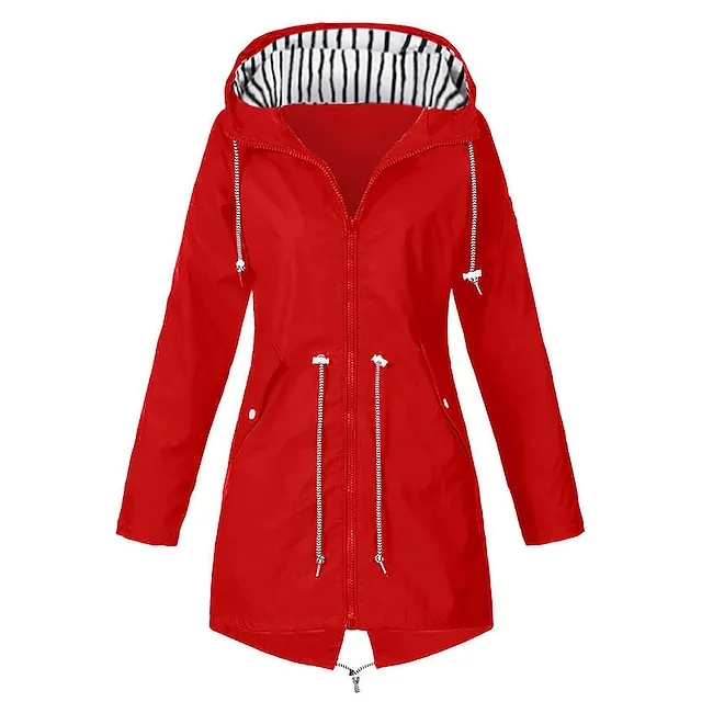 Women's Raincoats Windbreaker Rain Jacket